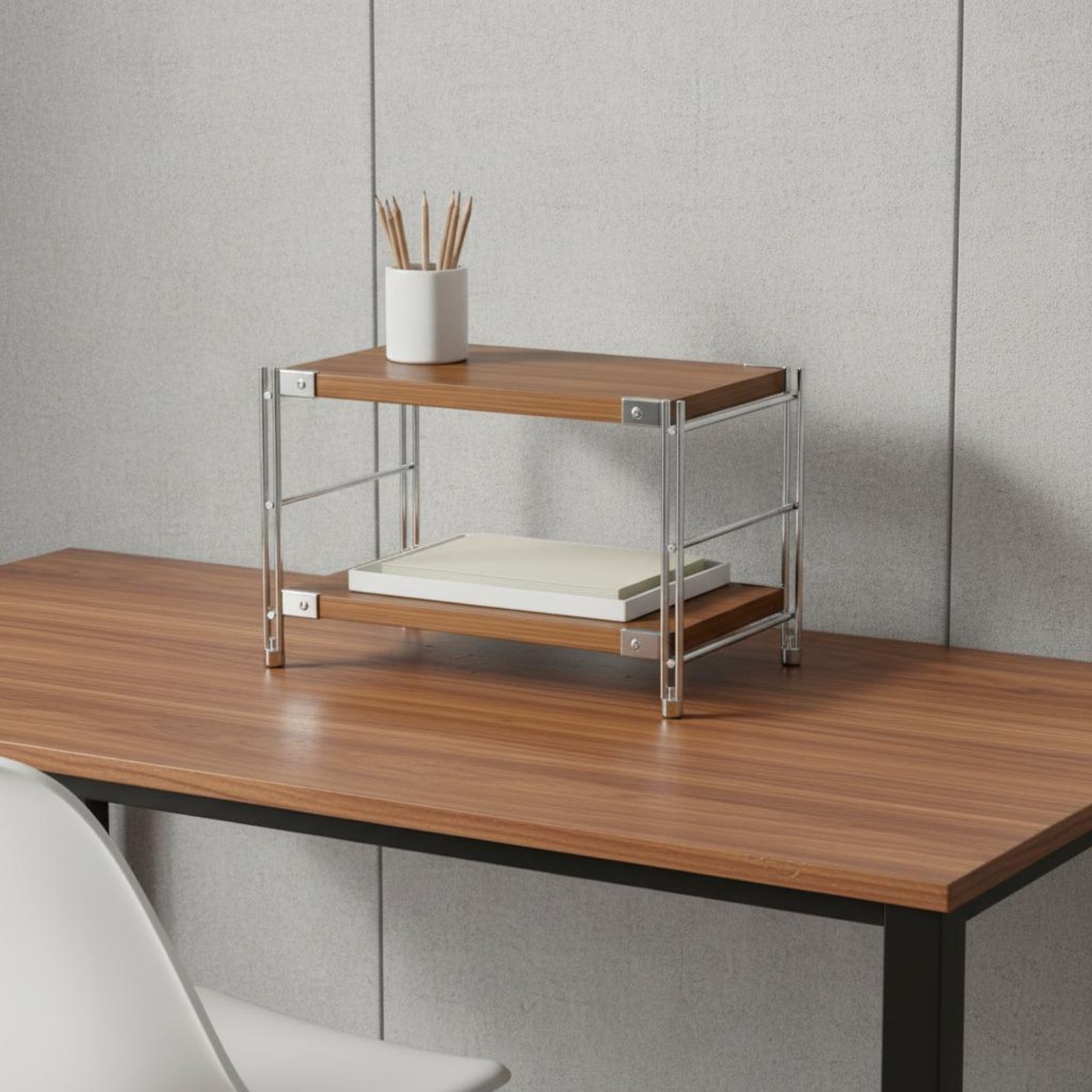 Narrow Floor Standing Shelf X- - Display Stand Wood 评论和价格