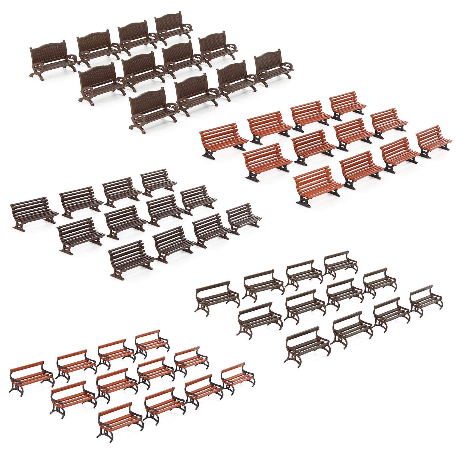 Evemodel 12pcs HO Scale 1:87 G - Bonsai Garden Bench 评论和价格