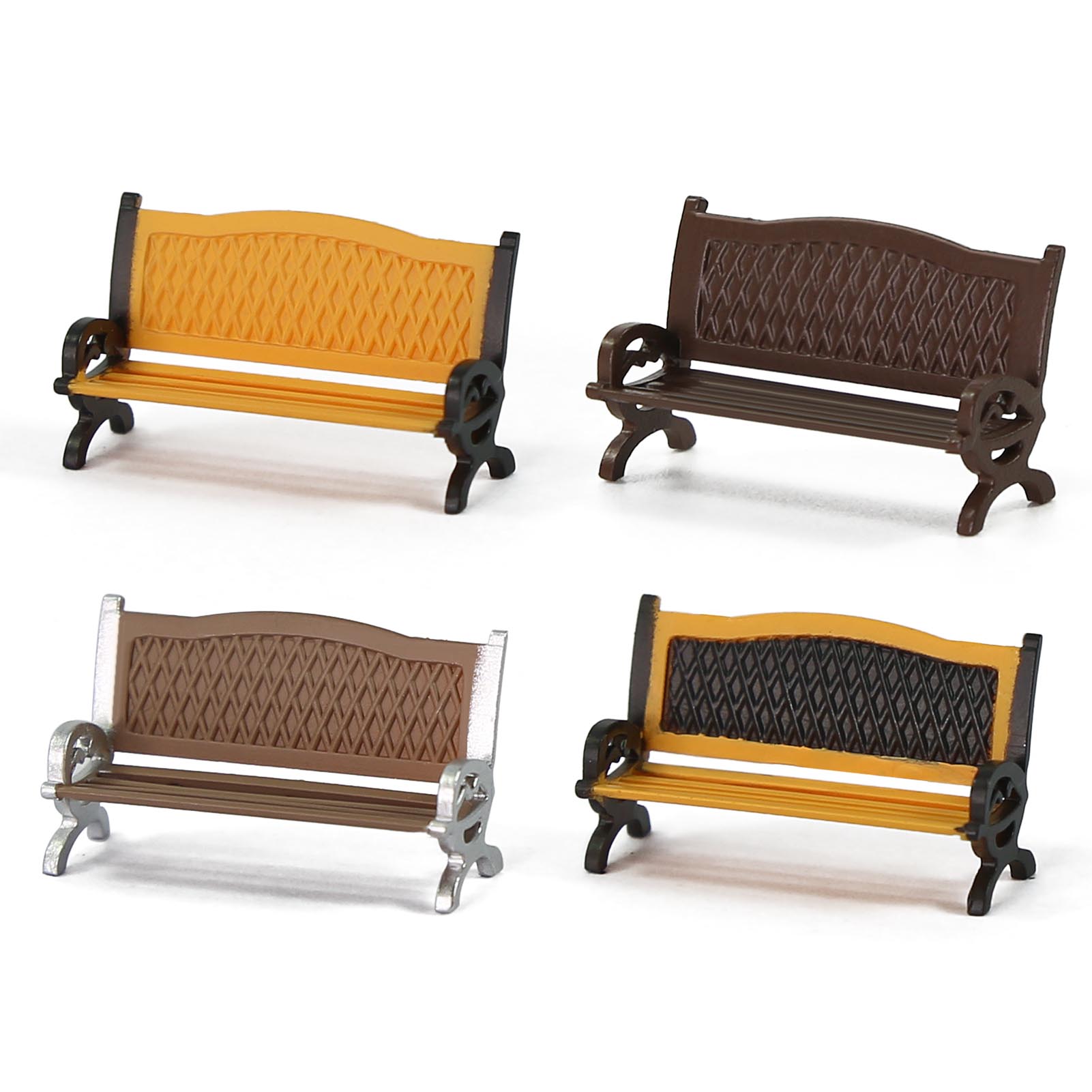 Evemodel 12pcs HO Scale 1:87 G - Bonsai Garden Bench 评论和价格