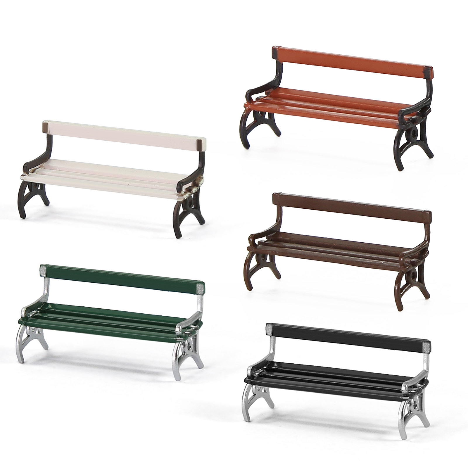 Evemodel 12pcs HO Scale 1:87 G - Bonsai Garden Bench 评论和价格