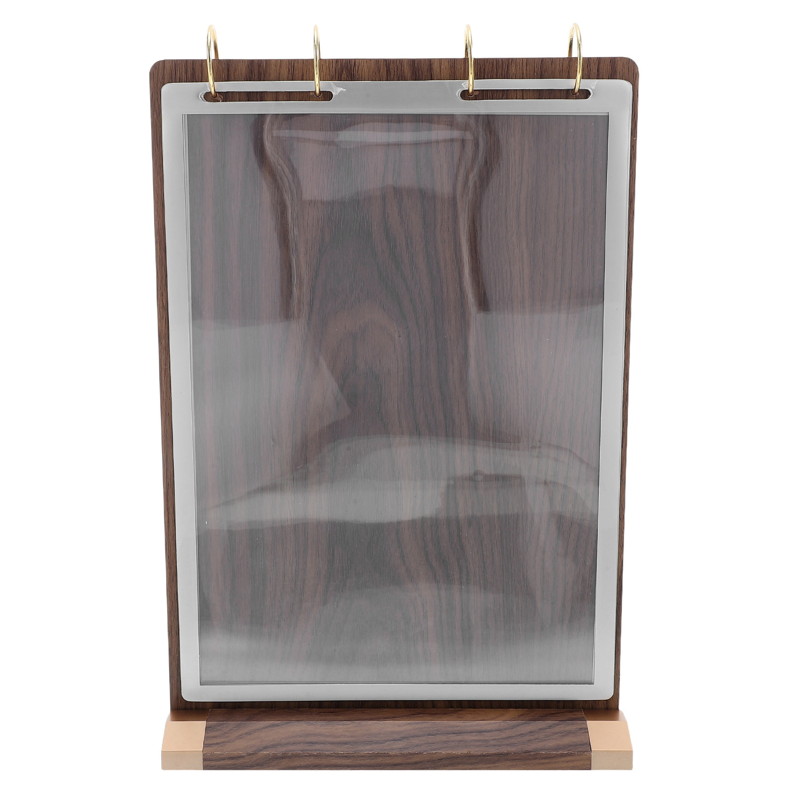 6 Pages A4 Walnut Wood Menu Ho - Display Stand Wood 评论和价格