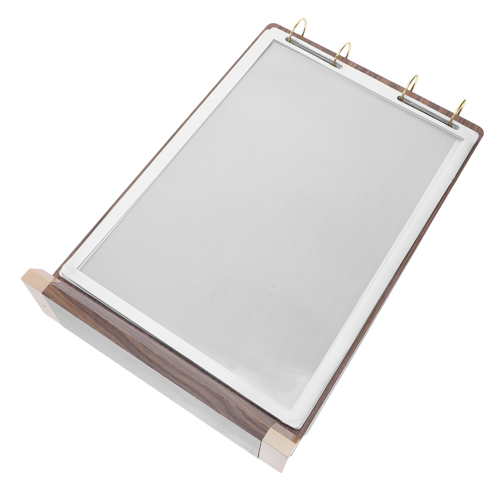 6 Pages A4 Walnut Wood Menu Ho - Display Stand Wood 评论和价格