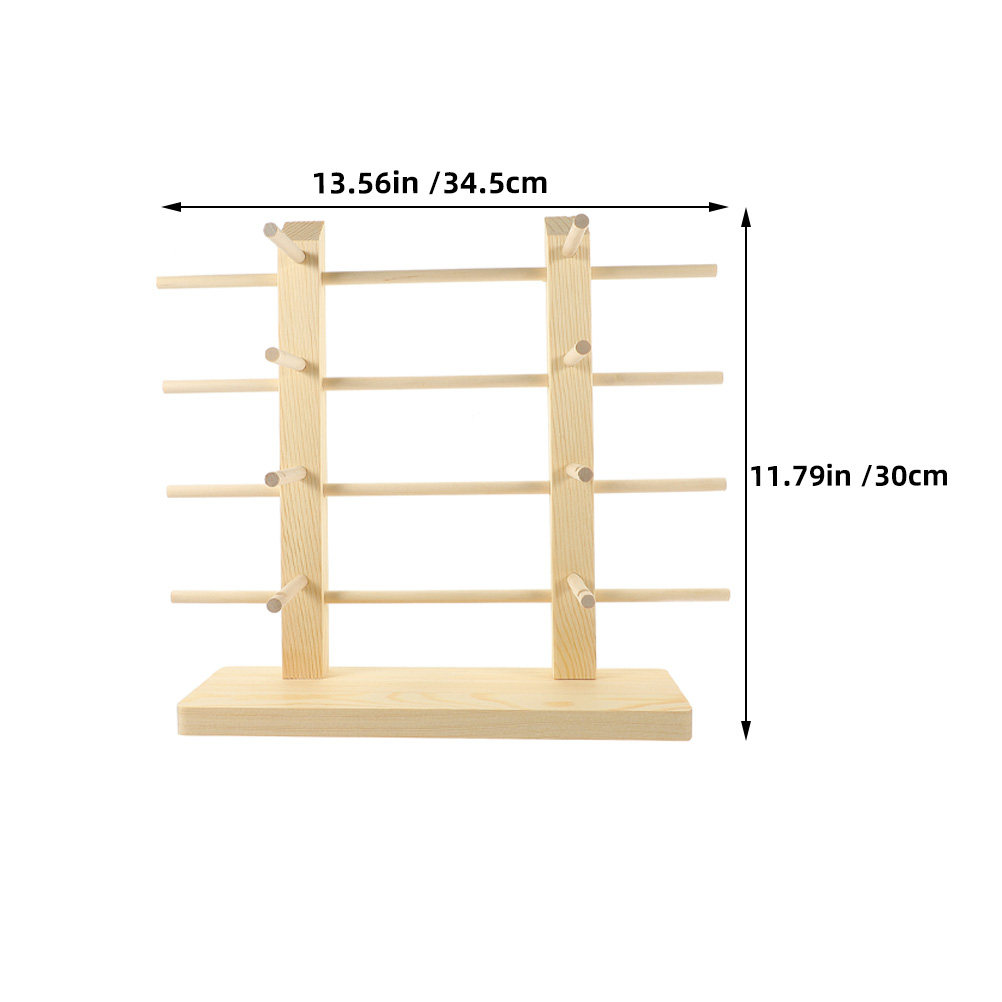 2Pcs Eyeglass Display Rack Woo - Display Stand Wood 评论和价格