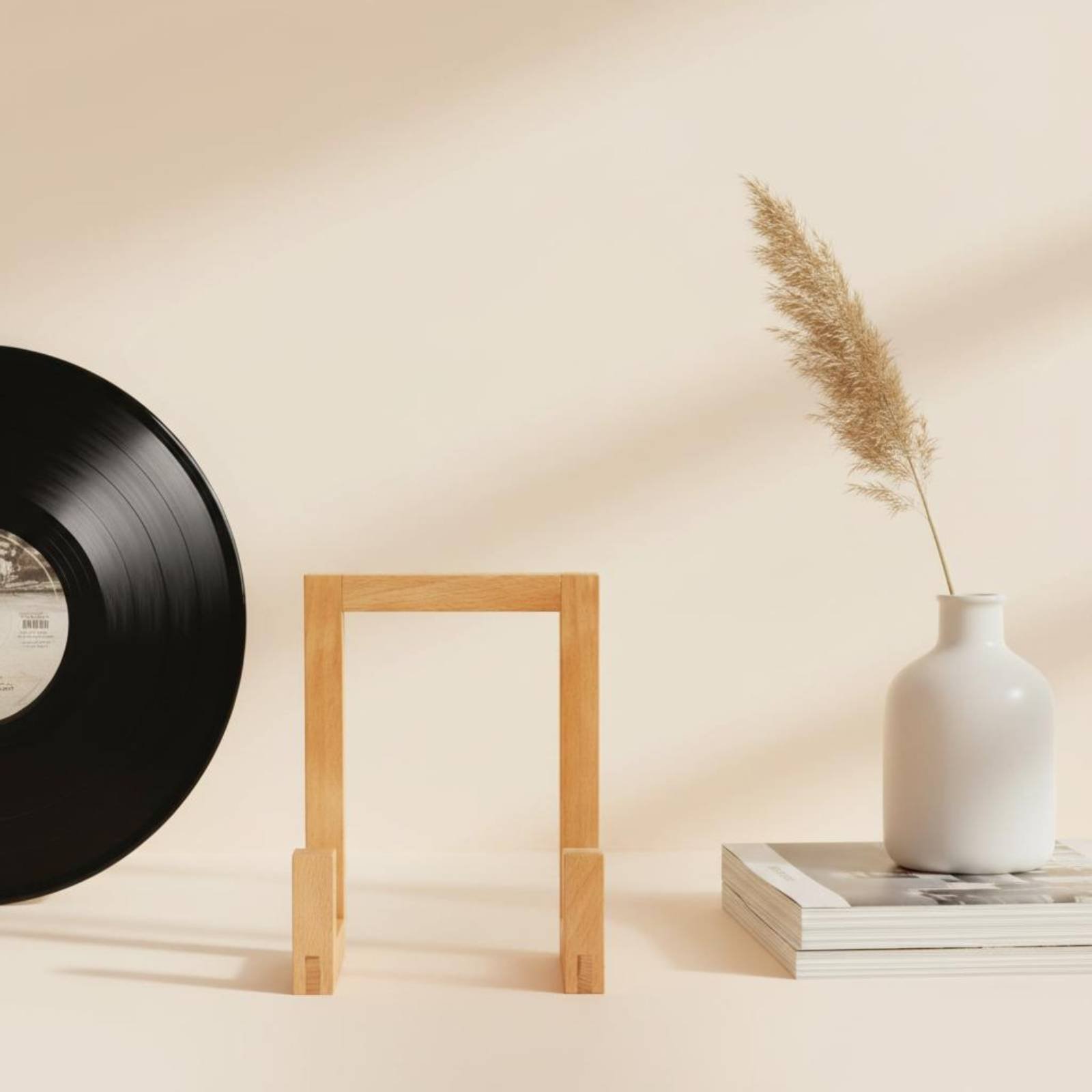 Vinyl Vinyl Stand Wooden Vinyl - Display Stand Wood 评论和价格