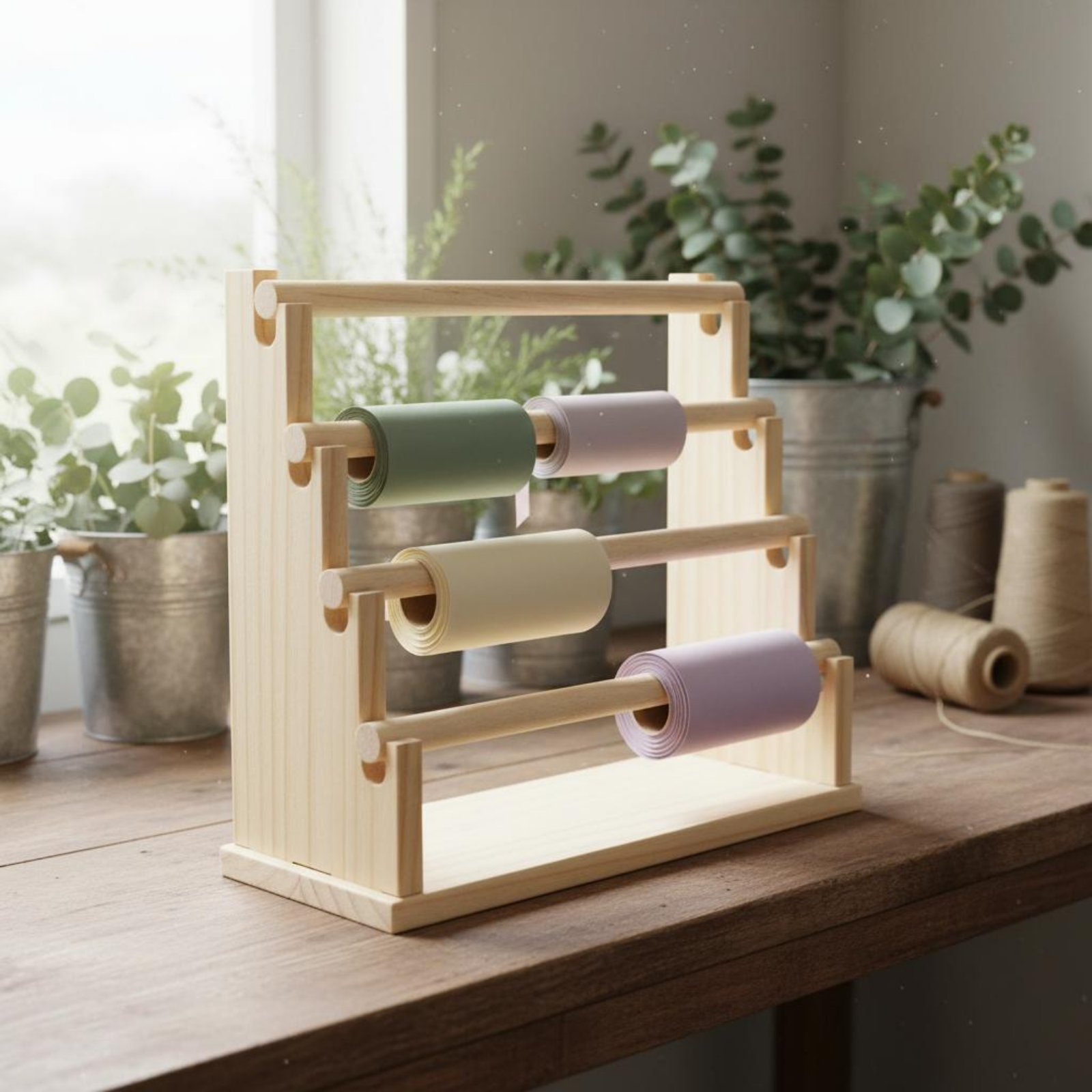 Desktop Jewelry Rack Natural W - Display Stand Wood 评论和价格
