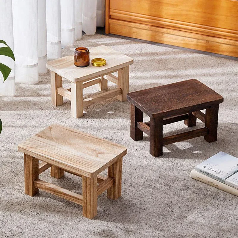 Solid Wood Stool Adult Shoe Ch - Bonsai Garden Bench 评论和价格
