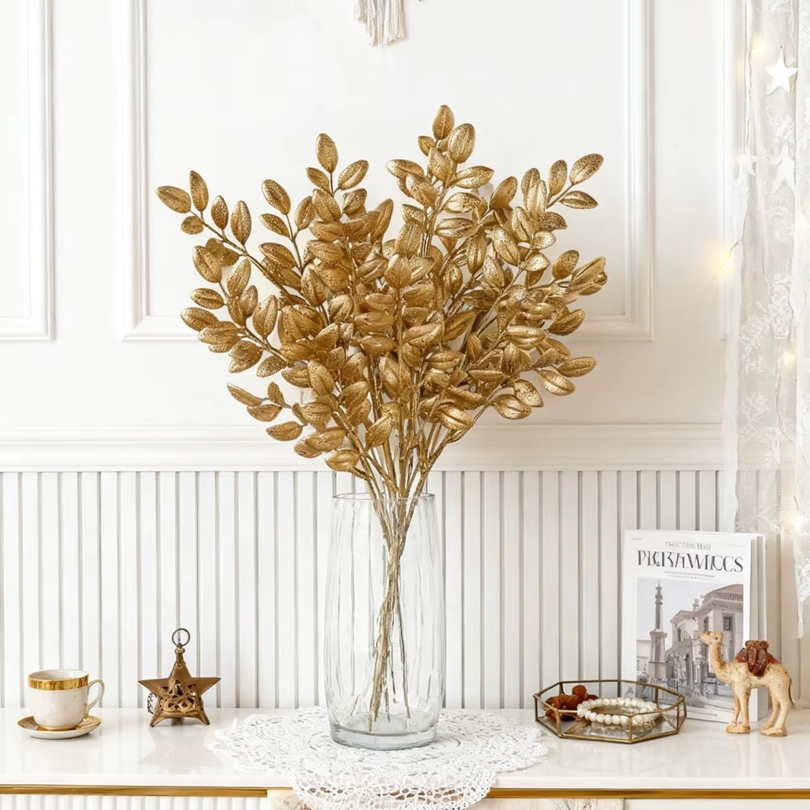 10Pcs Artificial Plants Golden - Bonsai Garden Bench 评论和价格