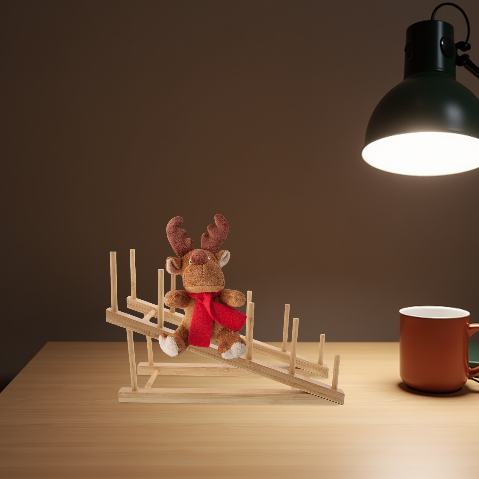 12Pieces Finger Puppet Holder  - Display Stand Wood 评论和价格